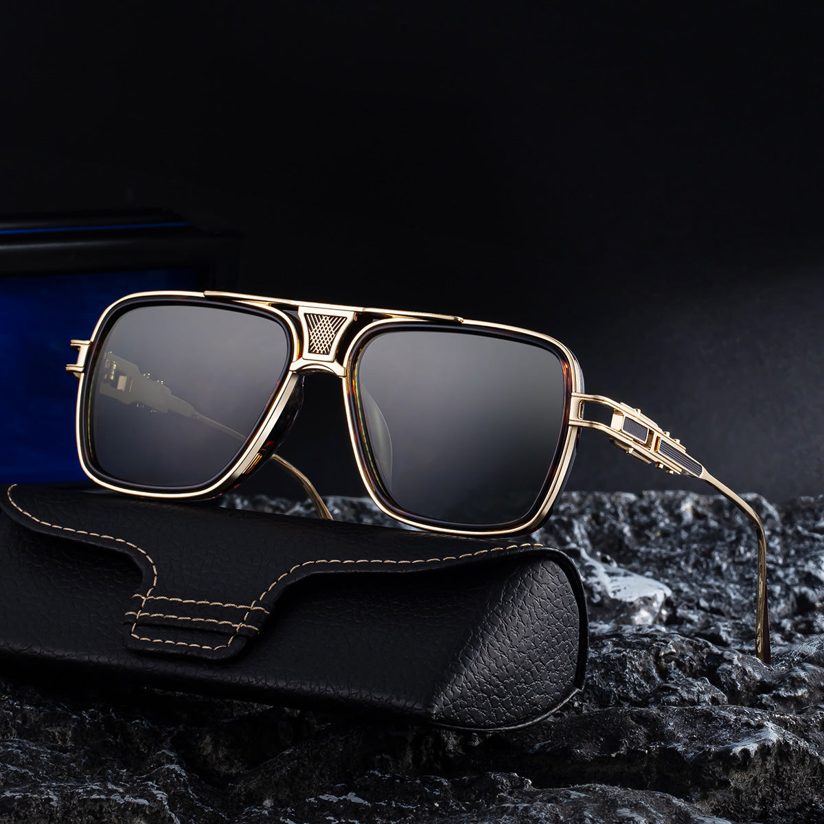 Retro Metal Frame Sunglasses