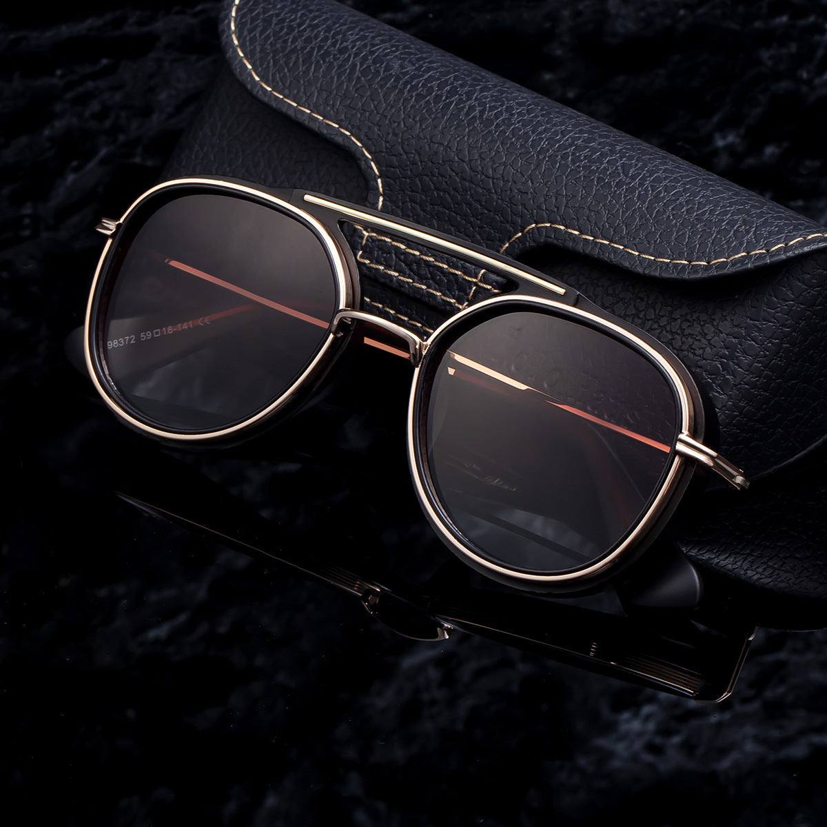 Retro Steampunk Aviator Sunglasses