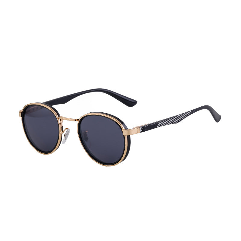 Metal Round-Frame Sunglasses