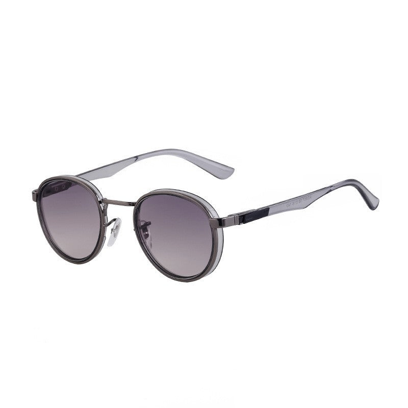 Metal Round-Frame Sunglasses