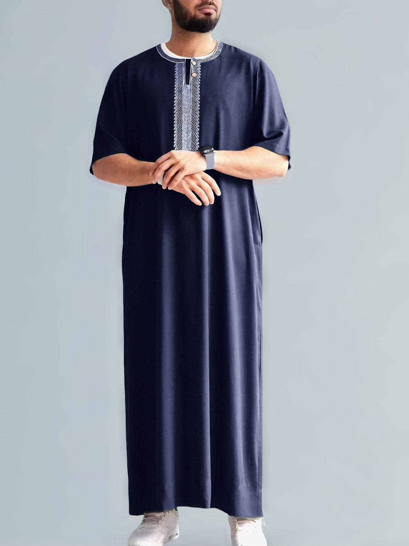 Men’s Embroidered Moroccan Thobe