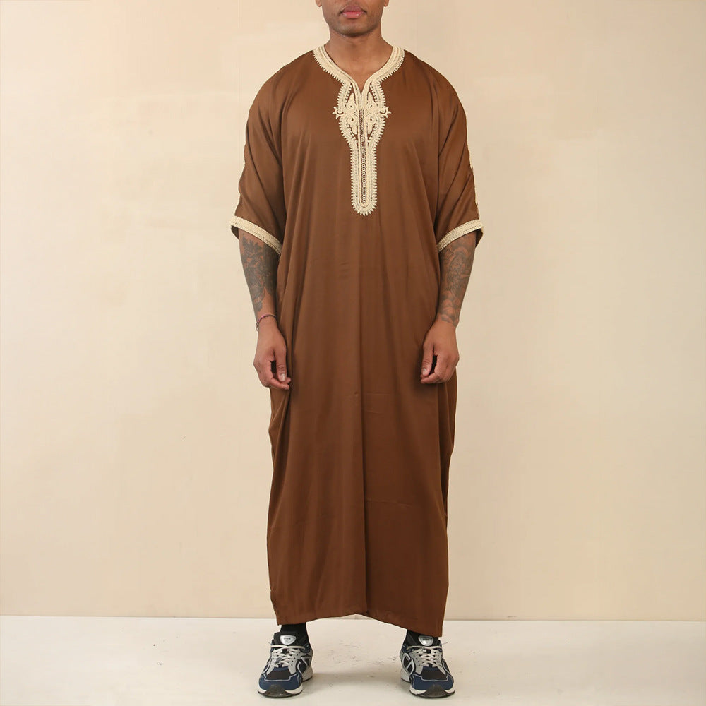 Men’s Embroidered Arab Thobe