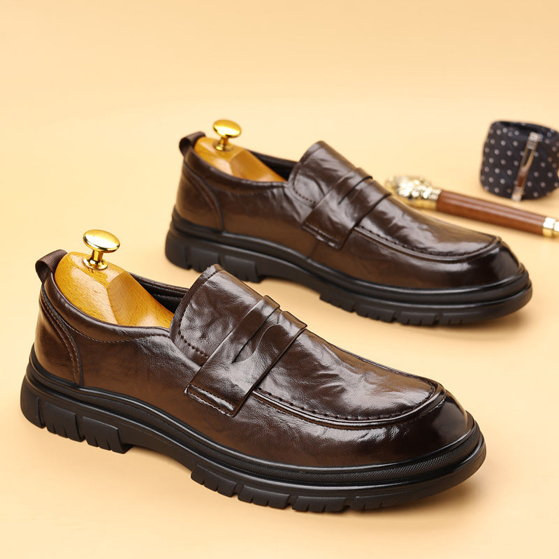 Modern British-Style Penny Loafers