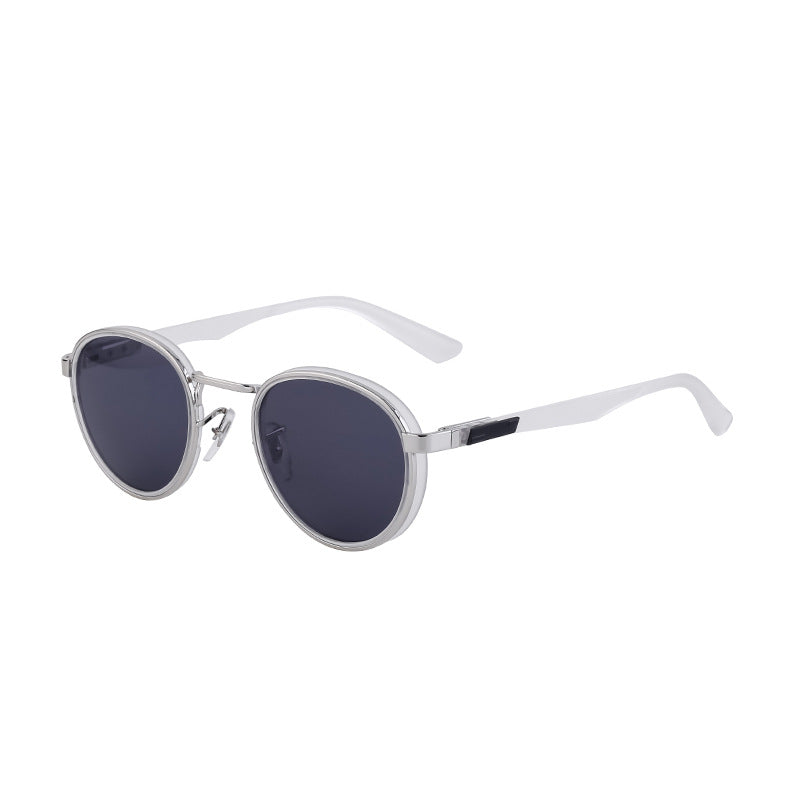 Metal Round-Frame Sunglasses