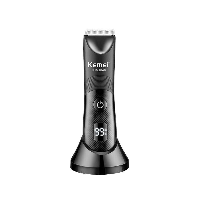 KEMEI New Full Body Waterproof Electric Clipper Hair Cutting Shears Washable Men's Shaving Hair Clipper KM-1840