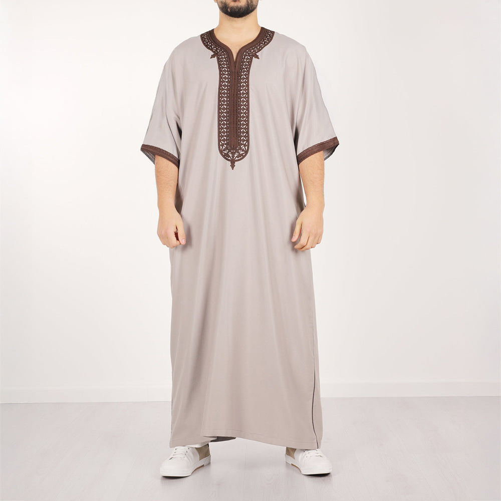 Men’s Embroidered Arab Thobe